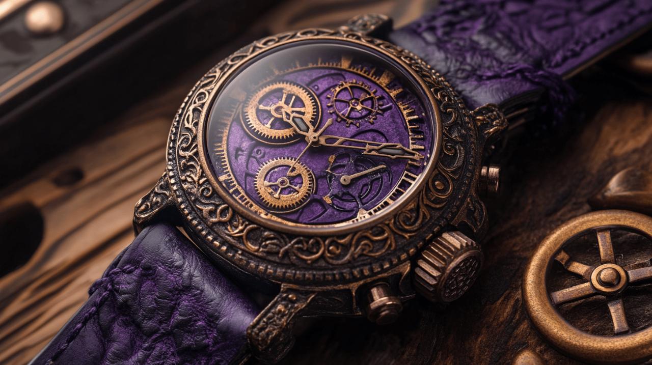 Le Bracelet en Bretelle de L’Amethyste Steampunk : L’Alliance Parfaite entre Confort et Design